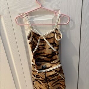 Tiger Print Strappy Jumper